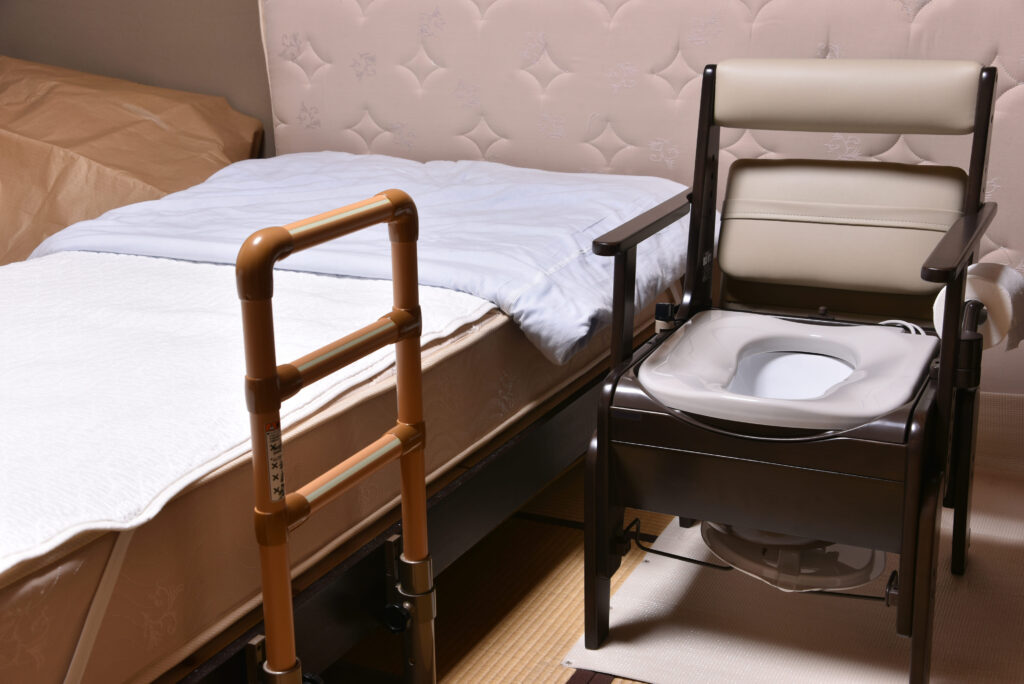 老人ホームの部屋の中